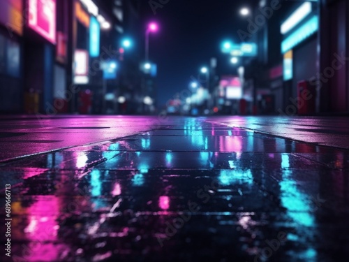 night city street scene © Kawin