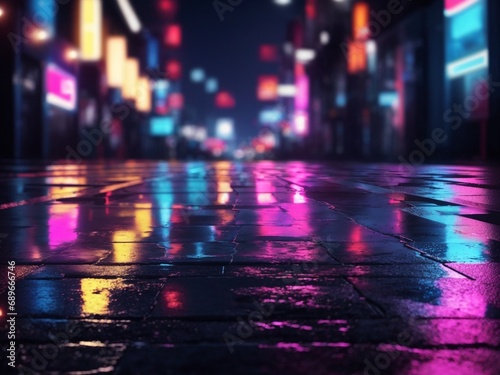 night city street scene © Kawin