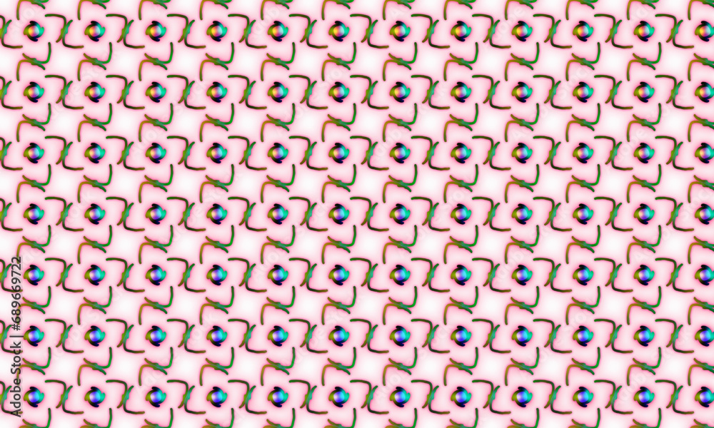 Obraz premium Vector Bliss: This seamless pattern marries precision with creativity, offering a mesmerizing tapestry of geometric elegance. Versatile for textiles or digital projects, it unveils intricate details u