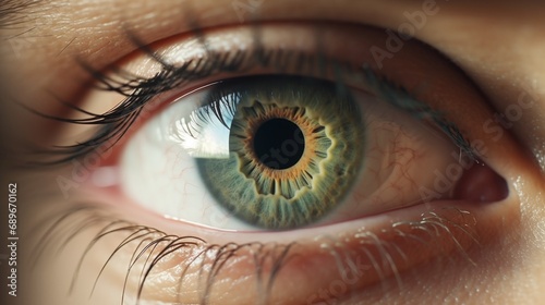 Human eye. Intricate Close-up of the Human Eye. 