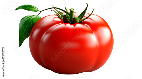 Farm-Fresh Tomato PNG: From Garden to Graphic with Clarity. Generative AI.