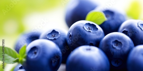 Blueberry berries. AI generated illustration