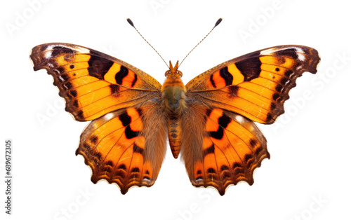 Commas in Flight Eastern Beauty Isolated on a Transparent Background PNG.