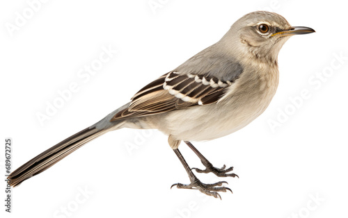 Northern Mockingbird Natures Versatile Virtuoso Isolated on a Transparent Background PNG.
