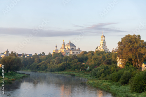 Torzhok is a picturesque city in the Tver region of Russia on the banks of the Tvertsa River. It is a trading city, known since the 12th century. © ostapenkonat