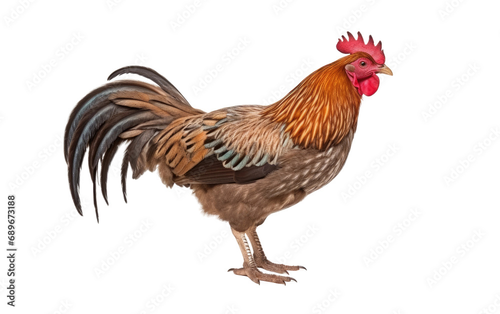 Feral Forest Dwellers Junglefowl Chronicles Isolated on a Transparent Background PNG.