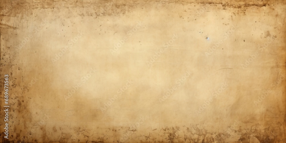 Aged blank parchment paper background