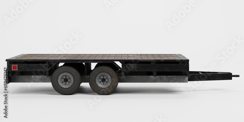 Realistic 3D Render of Trailer