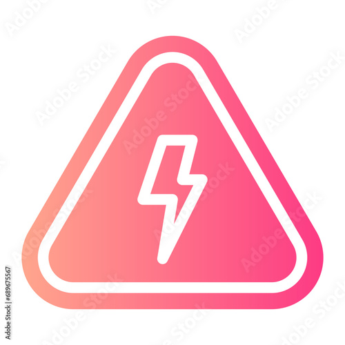 high voltage gradient icon