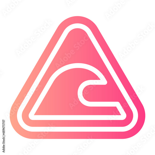 wave gradient icon