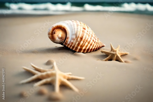 seashells on the beach © Hameed