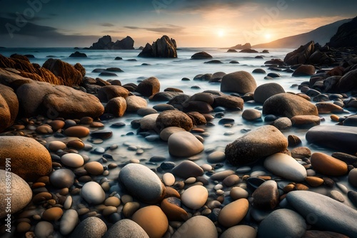 sunset on the beach © Hameed