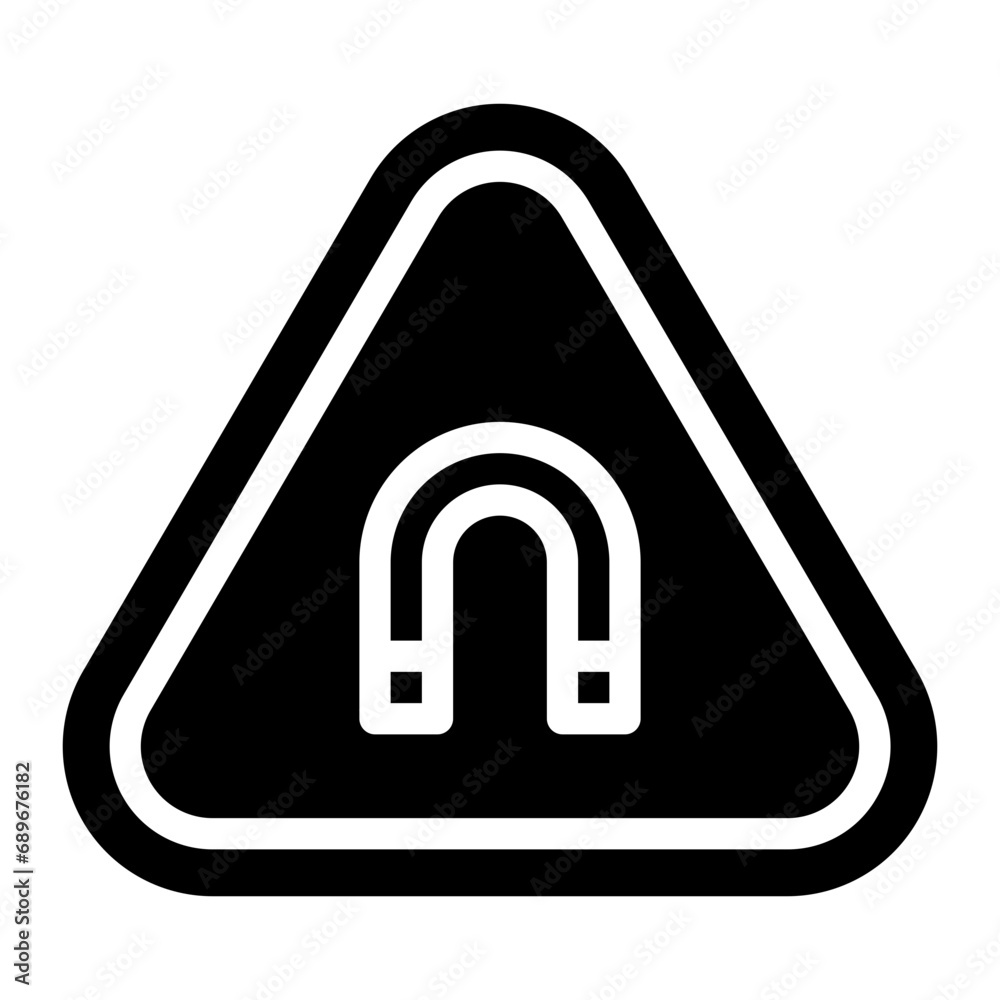 magnetism glyph icon