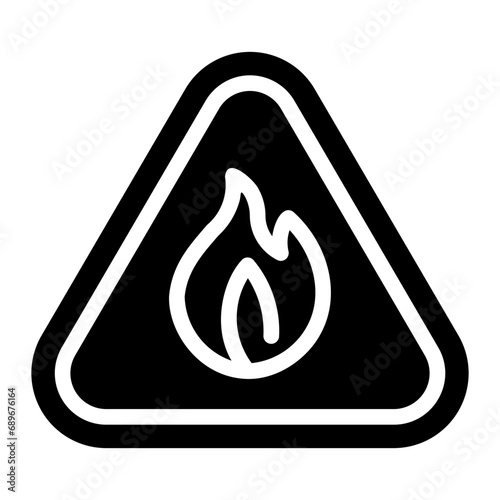 fiammable glyph icon