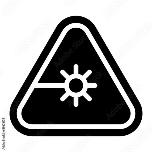 laser glyph icon