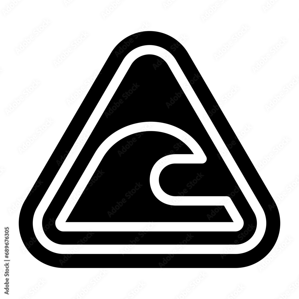 wave glyph icon