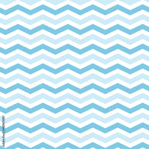 Cute chevron pattern vector background. Blue zigzag pattern wallpaper.