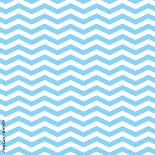 Cute chevron pattern vector background. Blue zigzag pattern wallpaper.