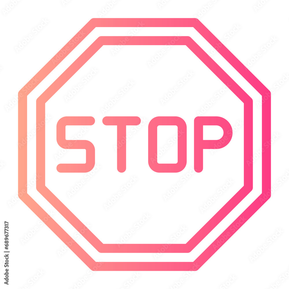 stop gradient icon
