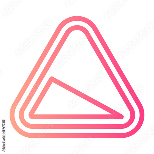steep hill gradient icon