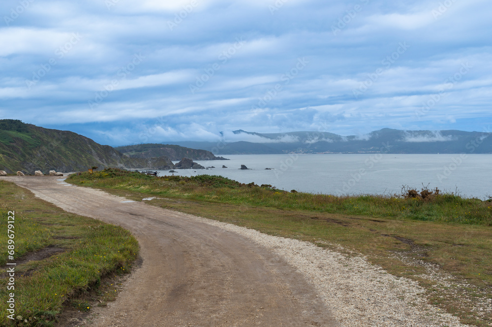 Sea landscape with clouds Sea landscape with clouds