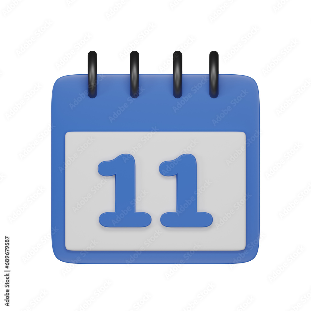Day 11 3d icon Day 11 3d icon