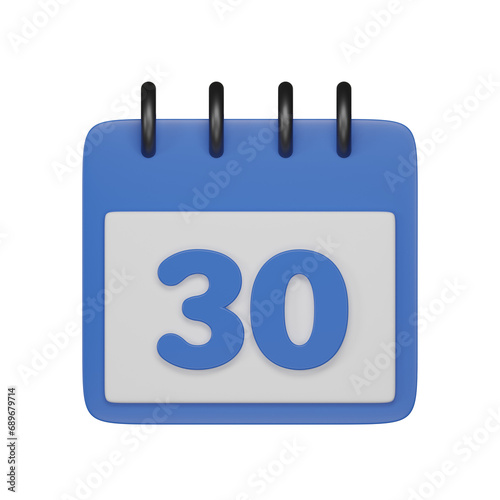 Day 30 3d icon