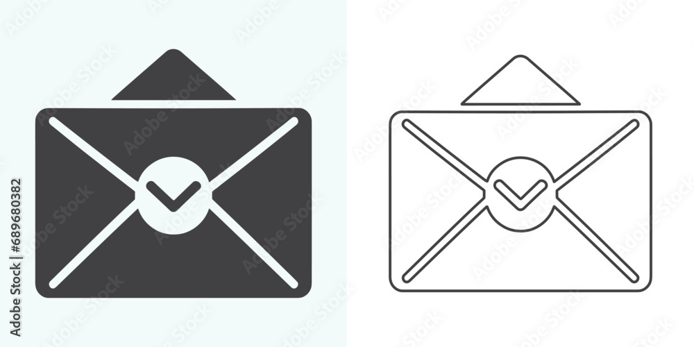 Email envelope icon vector illustration. Mail icon set. email icon vector. E-mail icon. Envelope illustration Email envelope icon vector illustration. Mail icon set. email icon vector. E-mail icon. Envelope illustration