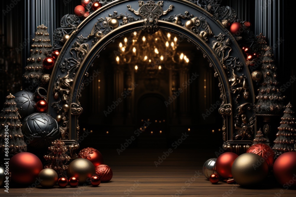 hristmas decorative arch decorated