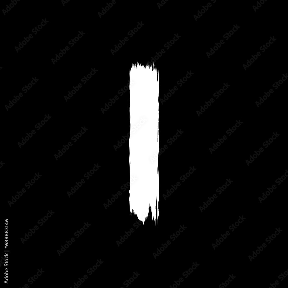 Paint Brush or Brush Stroke Silhouette, can use for template, lay out, background, art illustration, advertisement space, or graphic design element. Vector Illustration