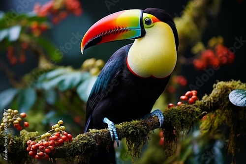 Nature travel in Central America Keel billed Toucan in Panamas forested paradise