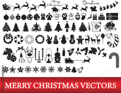 merry Christmas vector collections   merry Christmas vectors
