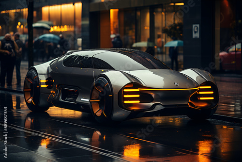 The racing mini car of the future generated AI © Tatiana