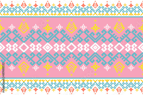 Traditional ethnic,geometric ethnic fabric pattern for textiles,rugs,wallpaper,clothing,sarong,batik,wrap,embroidery,print,background, illustration