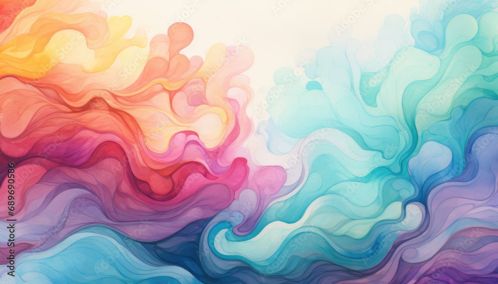 Ink Cascade: Abstract Watercolor Ballet Ink Cascade: Abstract Watercolor Ballet