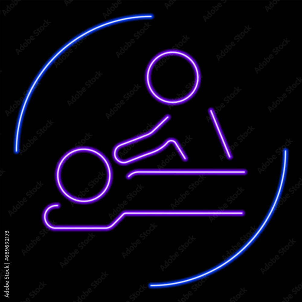 massage neon sign, modern glowing banner design, colorful modern design trends on black background. Vector illustration. massage neon sign, modern glowing banner design, colorful modern design trends on black background. Vector illustration.