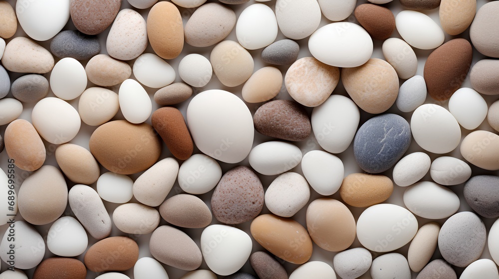 A highresolution image showcasing a serene background of smooth, rounded pebbles in soft, pastel hues, embodying a minimalist and aesthetic concept perfect for calm and soothing designs. A highresolution image showcasing a serene background of smooth, rounded pebbles in soft, pastel hues, embodying a minimalist and aesthetic concept perfect for calm and soothing designs.