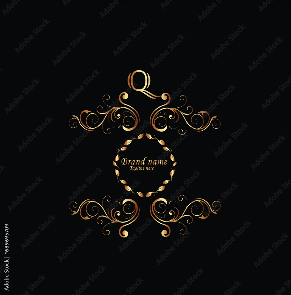 Creative Initial letter Q logo design with modern business vector template. Creative isolated Q monogram logo design Creative Initial letter Q logo design with modern business vector template. Creative isolated Q monogram logo design