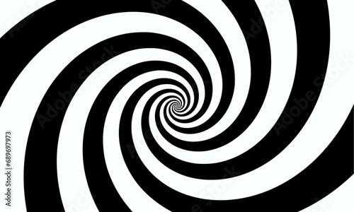 Hypnotic spiral background.Optical illusion style design. Vector illustration © kastanka