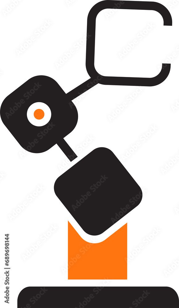 Industrial Robot Arm Icon Industrial Robot Arm Icon