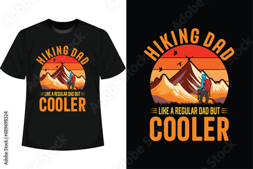 Hiking T-shirt Design vector

