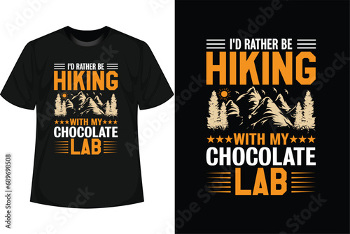 Hiking T-shirt Design vector
