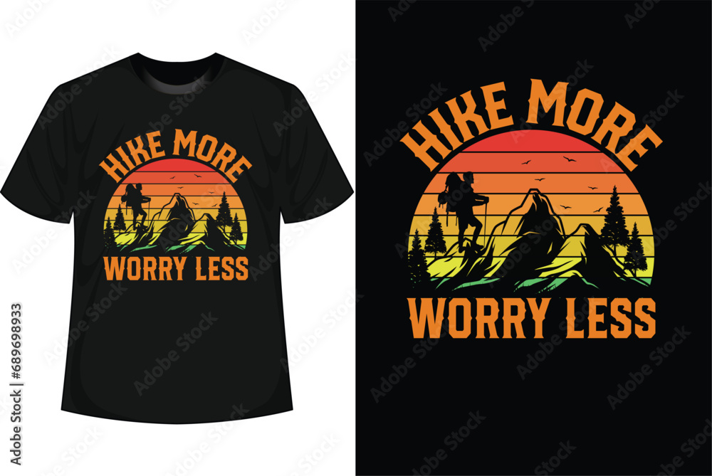 Hiking T-shirt Design vector
Hiking T-shirt Design vector