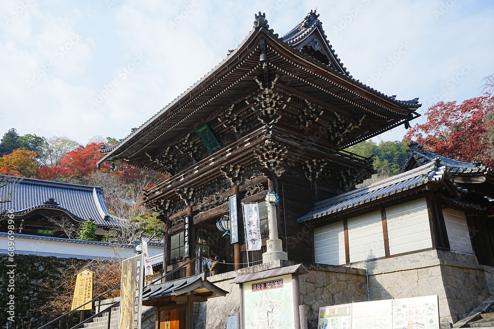 Hasedera Temple in Nara, Japan - 日本 奈良 長谷寺  仁王門