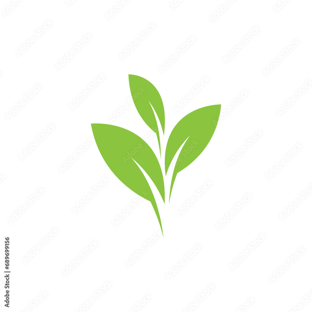 Leaf logo vector template element symbol design