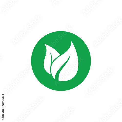 Leaf logo vector template element symbol design