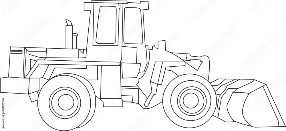 Constraction vehicles coloring book