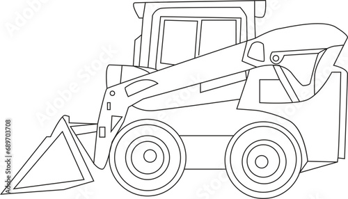 Constraction vehicles coloring book