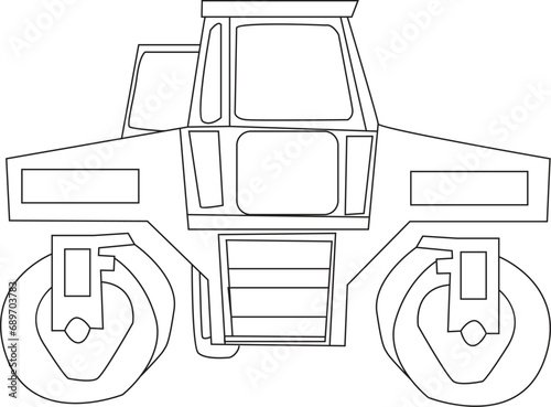 Constraction vehicles coloring book