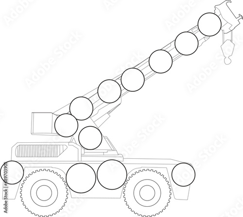 Constraction vehicles coloring book